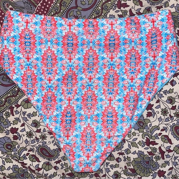 Wolven Reversible High-Waisted Bikini Bottom - Picture 2 of 6